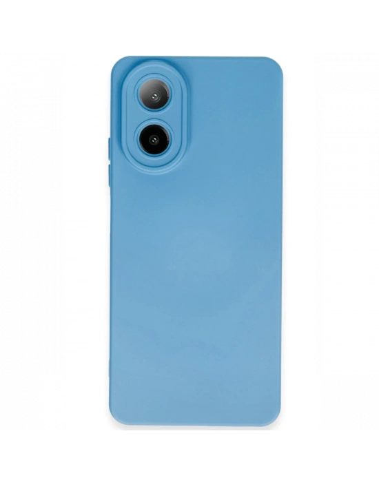 Newface Oppo A38 Kılıf Nano içi Kadife Silikon - Mavi