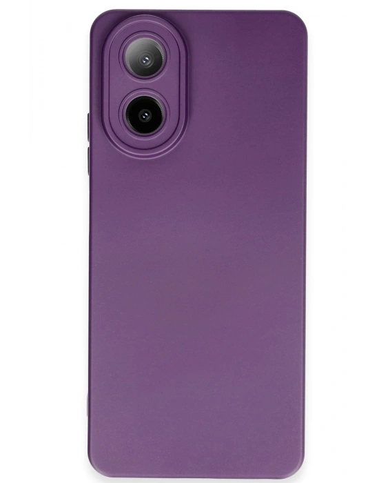 Newface Oppo A38 Kılıf Nano içi Kadife Silikon - Mor