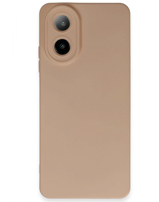 Newface Oppo A38 Kılıf Nano içi Kadife Silikon - Pudra