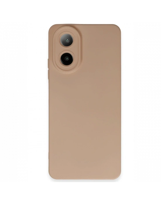 Newface Oppo A38 Kılıf Nano içi Kadife Silikon - Pudra