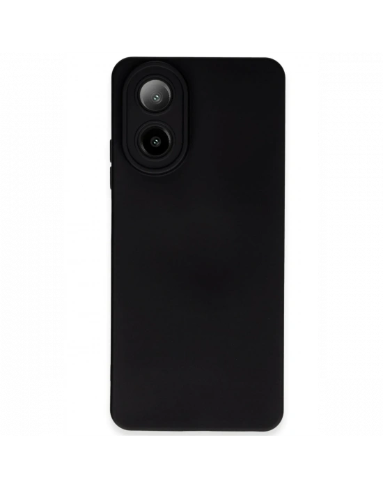 Newface Oppo A38 Kılıf Nano içi Kadife Silikon - Siyah