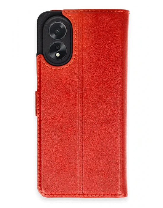 Newface Oppo A38 Kılıf Trend S Plus Kapaklı Kılıf - Kırmızı