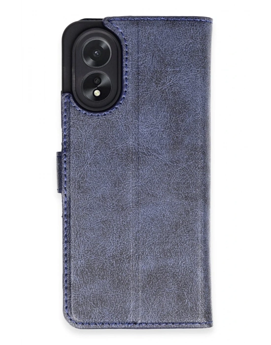 Newface Oppo A38 Kılıf Trend S Plus Kapaklı Kılıf - Lacivert