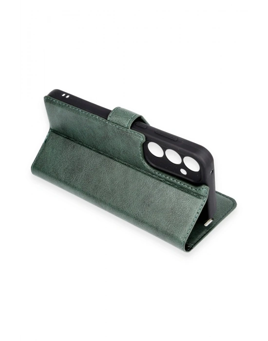 Newface Oppo A38 Kılıf Trend S Plus Kapaklı Kılıf - Yeşil