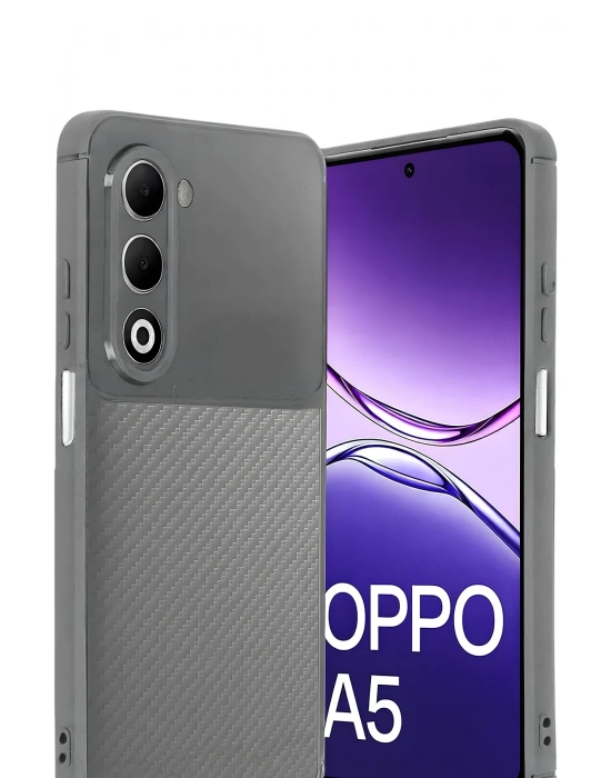 Newface Oppo A5 4G Auto Focus Karbon Kapak - Gri