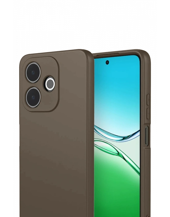 Newface Oppo A5 Pro 4G First Silikon - Kahverengi