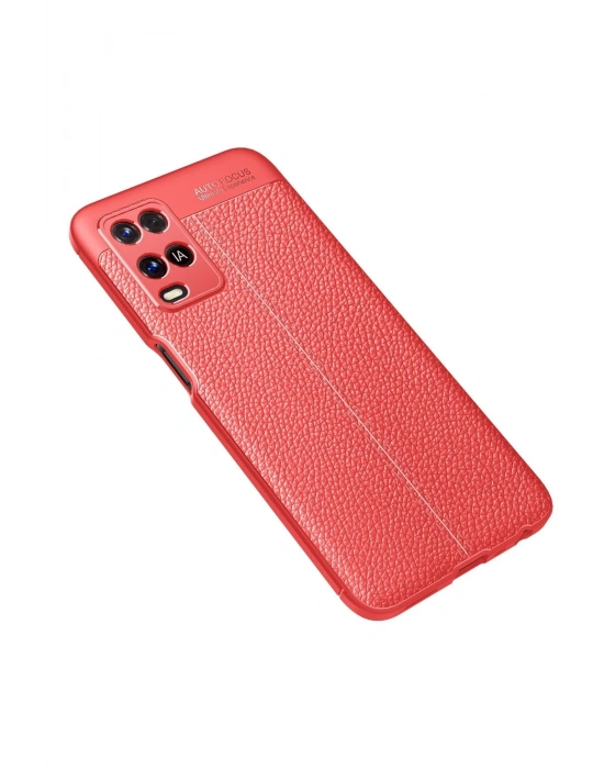 Newface Oppo A54 4G Kılıf Auto Focus Kapak - Kırmızı