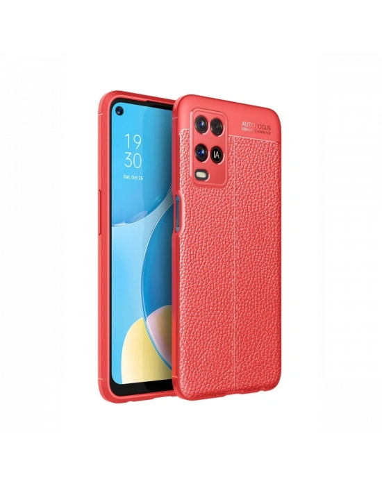 Newface Oppo A54 4G Kılıf Auto Focus Kapak - Kırmızı