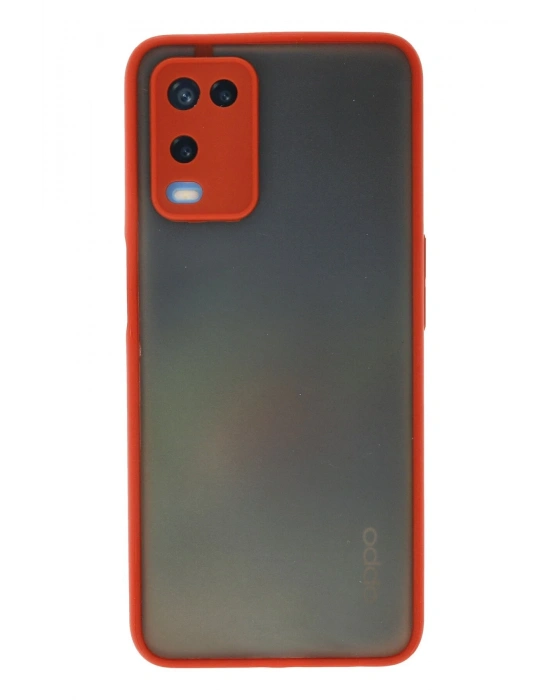 Newface Oppo A54 4G Kılıf Montreal Silikon Kapak - Kırmızı