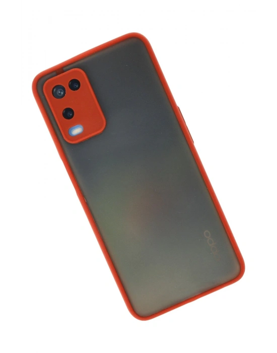 Newface Oppo A54 4G Kılıf Montreal Silikon Kapak - Kırmızı