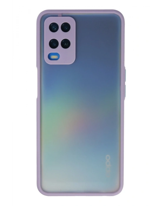 Newface Oppo A54 4G Kılıf Montreal Silikon Kapak - Mor