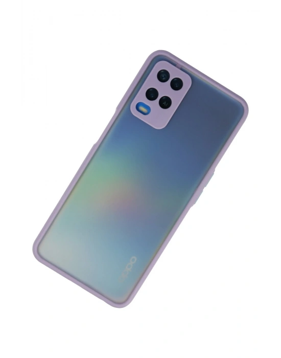 Newface Oppo A54 4G Kılıf Montreal Silikon Kapak - Mor