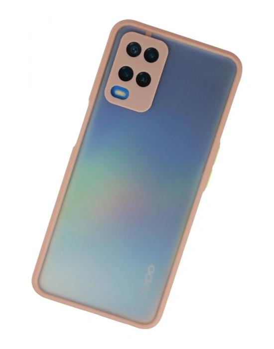 Newface Oppo A54 4G Kılıf Montreal Silikon Kapak - Pembe