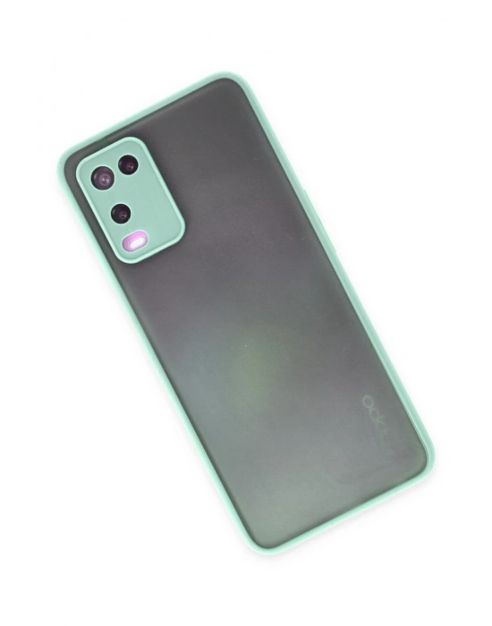 Newface Oppo A54 4G Kılıf Montreal Silikon Kapak - Turkuaz