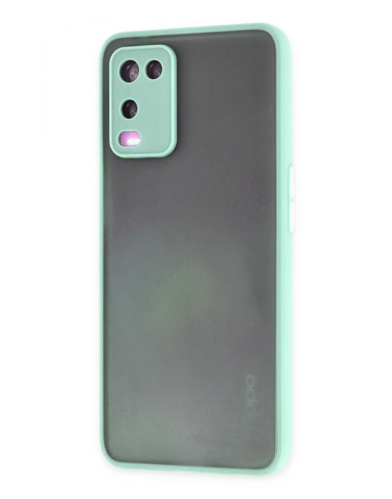 Newface Oppo A54 4G Kılıf Montreal Silikon Kapak - Turkuaz