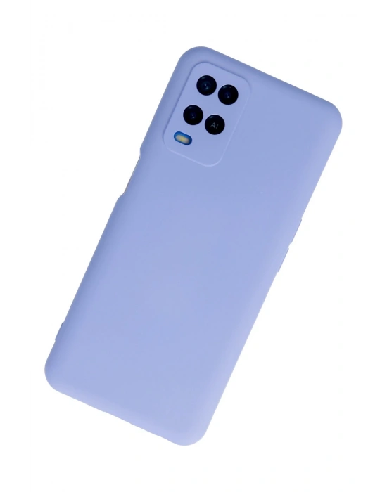 Newface Oppo A54 4G Kılıf Nano içi Kadife Silikon - Lila