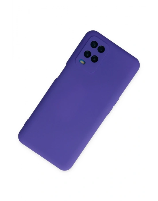 Newface Oppo A54 4G Kılıf Nano içi Kadife Silikon - Mor