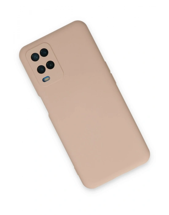 Newface Oppo A54 4G Kılıf Nano içi Kadife Silikon - Pudra