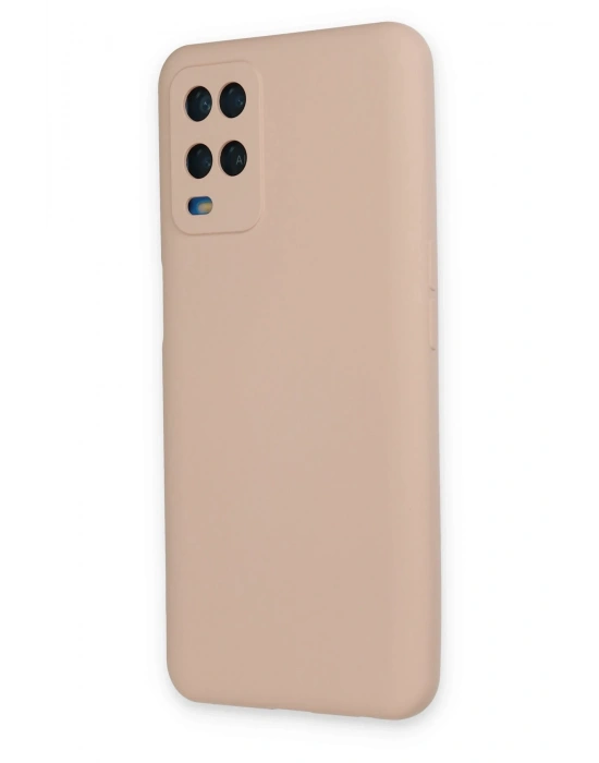 Newface Oppo A54 4G Kılıf Nano içi Kadife Silikon - Pudra