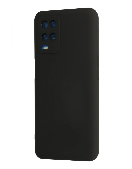 Newface Oppo A54 4G Kılıf Nano içi Kadife Silikon - Siyah