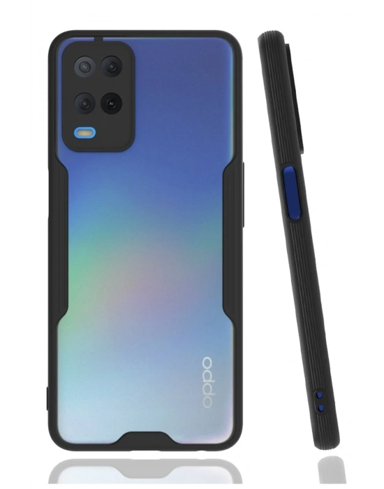 Newface Oppo A54 4G Kılıf Platin Silikon - Siyah