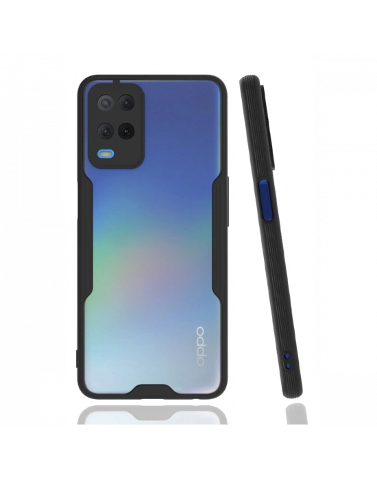 Newface Oppo A54 4G Kılıf Platin Silikon - Siyah