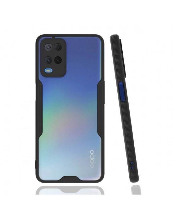 Newface Oppo A54 4G Kılıf Platin Silikon - Siyah