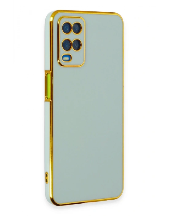 Newface Oppo A54 4G Kılıf Volet Silikon - Açık Yeşil