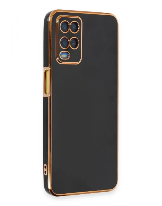 Newface Oppo A54 4G Kılıf Volet Silikon - Siyah