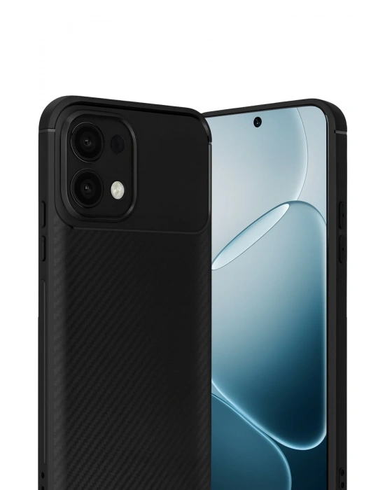 Newface Oppo A6 Pro 4G Auto Focus Karbon Kapak - Siyah