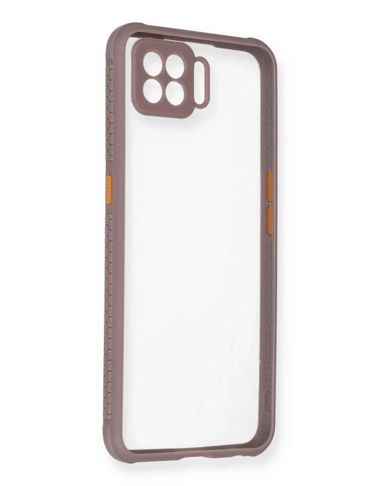 Newface Oppo A73 Kılıf Miami Şeffaf Silikon - Açık Mor