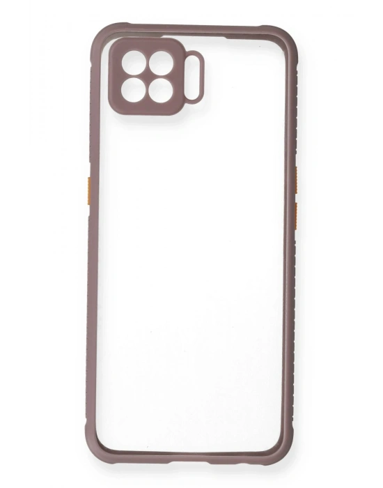 Newface Oppo A73 Kılıf Miami Şeffaf Silikon - Açık Mor
