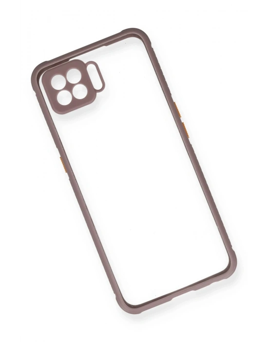 Newface Oppo A73 Kılıf Miami Şeffaf Silikon - Açık Mor