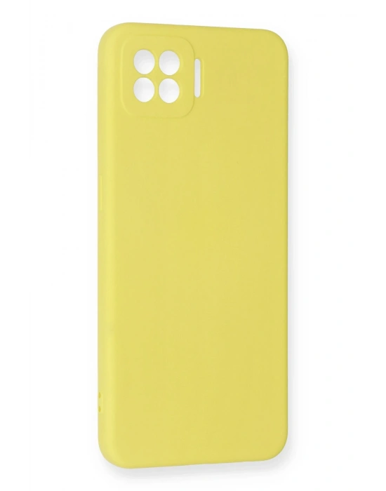 Newface Oppo A73 Kılıf Nano içi Kadife Silikon - Sarı