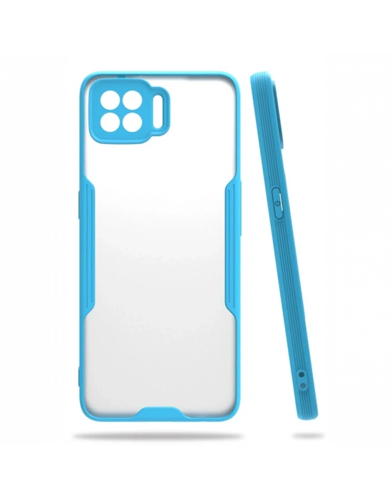 Newface Oppo A73 Kılıf Platin Silikon - Mavi