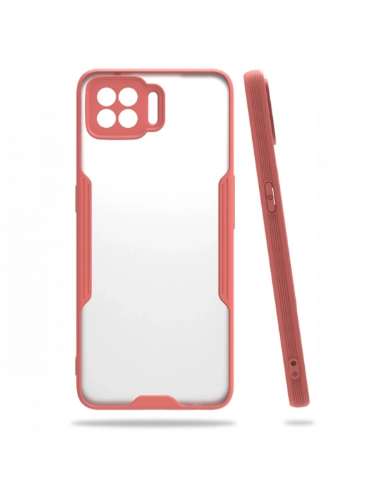 Newface Oppo A73 Kılıf Platin Silikon - Pembe