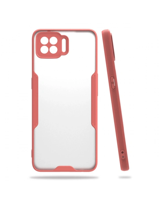 Newface Oppo A73 Kılıf Platin Silikon - Pembe