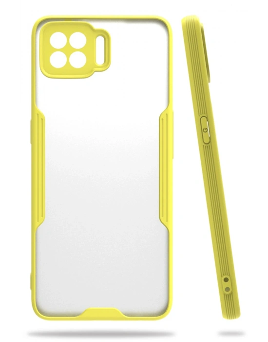 Newface Oppo A73 Kılıf Platin Silikon - Sarı