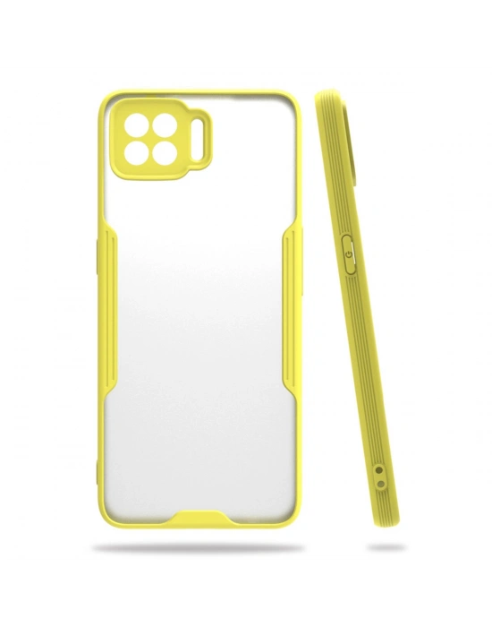 Newface Oppo A73 Kılıf Platin Silikon - Sarı