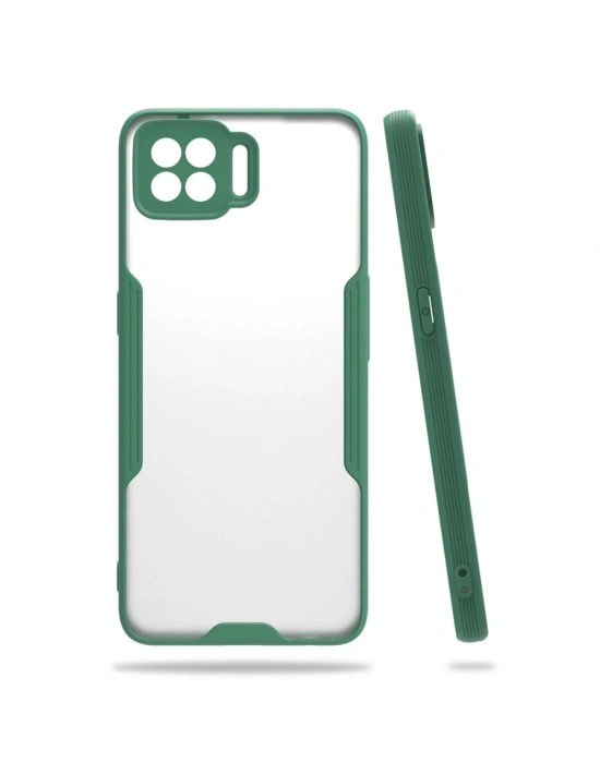 Newface Oppo A73 Kılıf Platin Silikon - Yeşil