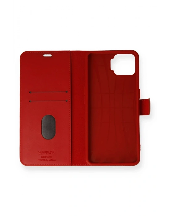 Newface Oppo A73 Kılıf Trend S Plus Kapaklı Kılıf - Kırmızı