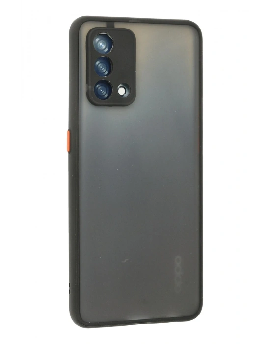 Newface Oppo A74 4G Kılıf Montreal Silikon Kapak - Siyah