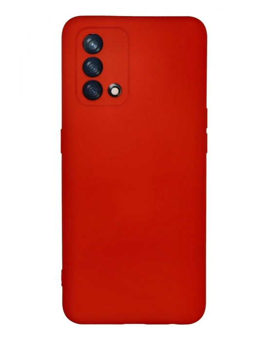 Newface Oppo A74 4G Kılıf Nano içi Kadife Silikon - Kırmızı