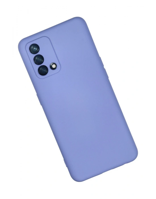 Newface Oppo A74 4G Kılıf Nano içi Kadife Silikon - Lila