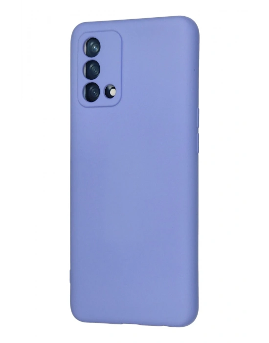 Newface Oppo A74 4G Kılıf Nano içi Kadife Silikon - Lila