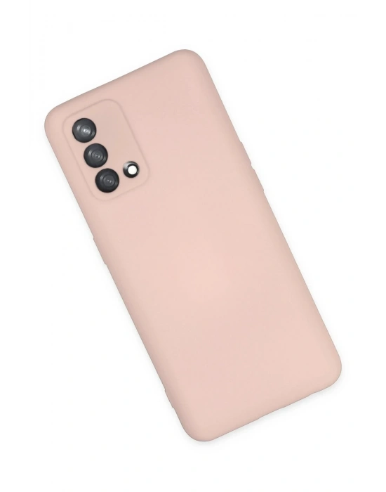 Newface Oppo A74 4G Kılıf Nano içi Kadife Silikon - Pudra