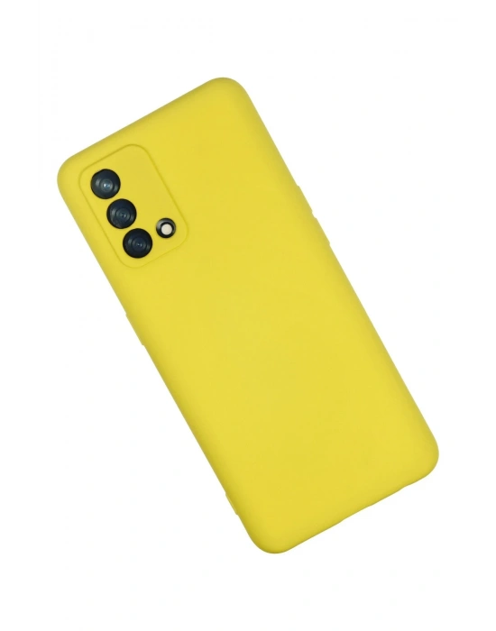 Newface Oppo A74 4G Kılıf Nano içi Kadife Silikon - Sarı