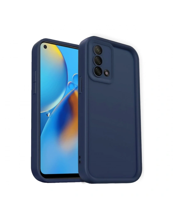 Newface Oppo A74 4G Kılıf Viera Silikon - Lacivert