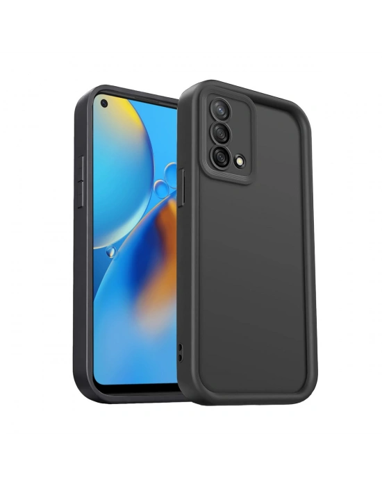 Newface Oppo A74 4G Kılıf Viera Silikon - Siyah