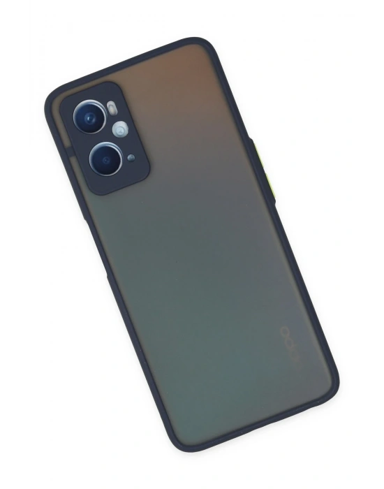 Newface Oppo A96 Kılıf Montreal Silikon Kapak - Lacivert